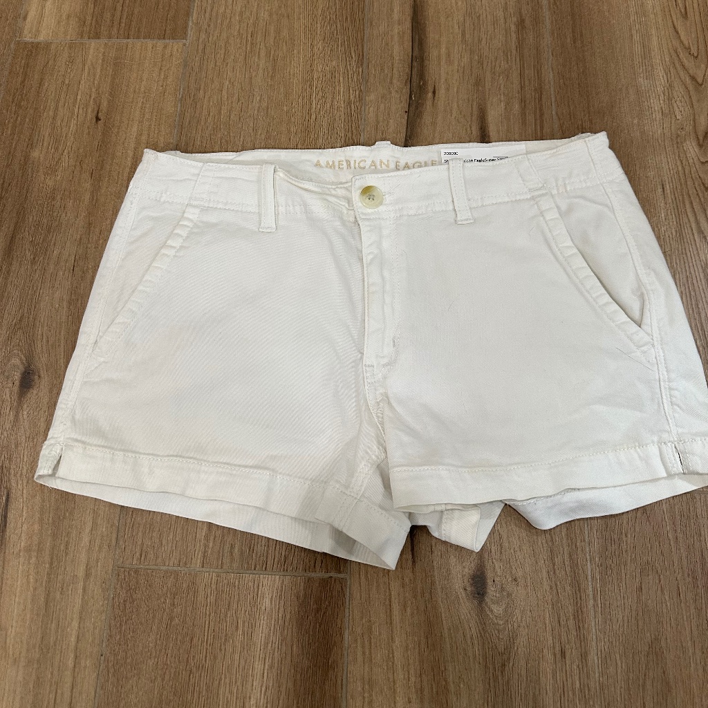 200000 Womens Short American Eagle Super Stretch White 12 Like New